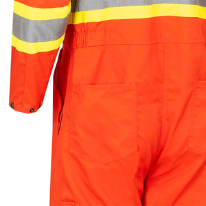 Combinaison de travail pour hommes en coton respirant de haute qualité avec détection par aiguille, uniforme de travail durable et réfléchissant pour mécaniciens - Product Image 5