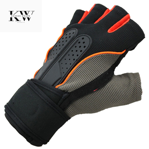 Professional Weightlifting Gloves with Long Wrist Support – Non-Slip <b>Silicone</b> <b>Padded</b> Gym Gloves – Breathable Microfiber - Product Image 5
