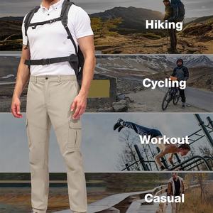 Pantalons cargo classiques Options d'impression et de broderie personnalisées Matériel durable Multi-poches pour les voyages, le travail et le style décontracté - Product Image 5