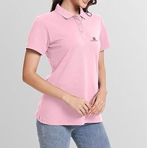 Women Solid Pattern Cotton Polo Shirt <b>Short</b> <b>Sleeve</b> Breathable Casual Knitted Top <b>Button</b> <b>Up</b> Summer Wear 2026 - Product Image 5