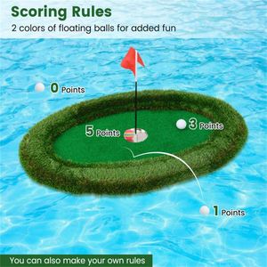 Bersaglio da Golf Galleggiante Ovale 95 cm x 65 cm per Allenamento di Chipping in Piscina - Product Image 5