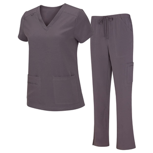 Premium Quality Hospital Uniforms Medical Scrubs Nurse Short Sleeve Jacket Scrub Suit For Women & Women In Cheap Price - Product Image 1