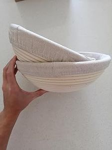 ตะกร้าหวายสำหรับพักแป้งแบบกลม ทำมือ สำหรับทำขนมปังซาวโดว์ มีจำหน่ายจำนวนมาก - Product Image 2
