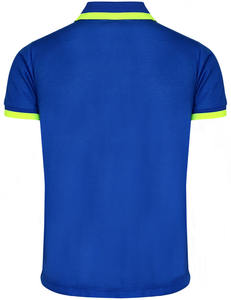 Polo en coton piqué personnalisé pour homme, manches courtes, bord contrastant, respirant, coupe décontractée, polos pour homme - Product Image 4