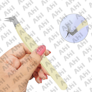 แหนบต่อขนตาแบบใหม่ แหนบสำหรับต่อขนตาแบบมืออาชีพ แหนบปลายไฟเบอร์สำหรับต่อขนตา - Product Image 3