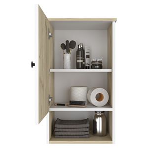 Mobile da Bagno St. Angelo con Anta Singola, Due Ripiani Interni e Un Ripiano per Medicinali - Product Image 6