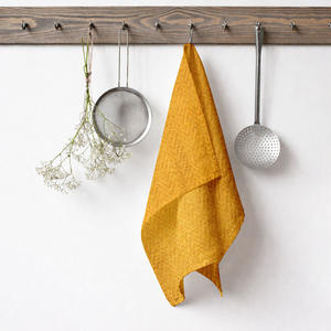 Serviettes de cuisine personnalisées en coton 100% tissé, couleur unie, douces, en provenance d'Inde - Product Image 1