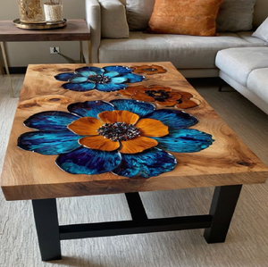 Fabricada con madera de primera calidad y un acabado de resina epoxi transparente, esta pieza de mueble rectangular está disponible a precios de mayorista. - Product Image 6