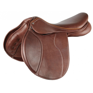 Selle de saut d'obstacles anglaise professionnelle de haute qualité en cuir véritable, selle à contact étroit, selle d'équitation durable - Product Image 6