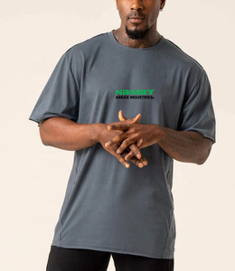 เสื้อยืดโอเวอร์ไซส์ผู้ชาย ผ้าฝ้าย 100% แขนสั้น ดีไซน์เรียบง่าย จาก Naimat Abbas Industries - Product Image 2