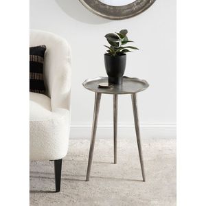 Mesa Auxiliar Metálica Estilo Industrial Loft con Acabado Rústico y Estructura Resistente para Espacios Urbanos - Product Image 1