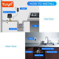 Manipulateur de vanne intelligent WiFi Tuya, arrêt automatique, contrôleur de vanne de gaz/eau, commande vocale Alexa Google, minuterie PST-FM400
