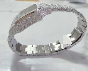 Reloj Deportivo de Lujo JIYA Classic VVS Moissanite, Mecánico, de Acero Inoxidable, con Esfera Analógica, Movimiento MIYOTA, Fecha Automática, para Hombre - Product Image 6
