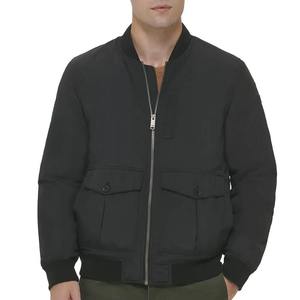 Chaqueta Bomber de Lona Estándar Informal para Hombre, Personalizada OEM de Alta Calidad al por Mayor, con Bordado Frontal de Nailon/Poliéster - Product Image 4