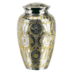 Urnes funéraires en laiton de style américain Fournitures funéraires Urne de souvenir pour cendres adultes Meilleure vente Urnes commémoratives pour humains bien-aimés et bocal - Product Image 1