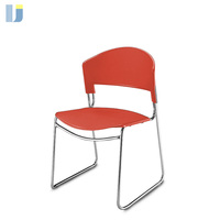 Chaise empilable moderne légère en acier et plastique pour bureau, école, hôpital, conférence, hôtel, salle à manger - Mobilier commercial