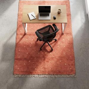 Tapis de luxe fait main de style marocain classique, tapis en laine douce avec motif floral pour la décoration du salon et de la chambre - Product Image 3