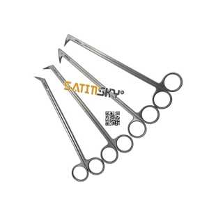 Stainless Steel Magnetic Forceps Laryngeal <b>Pliers</b> Tracheostomy Forceps Beauty Tool Manual Surgical Instruments CE Certified - Product Image 2