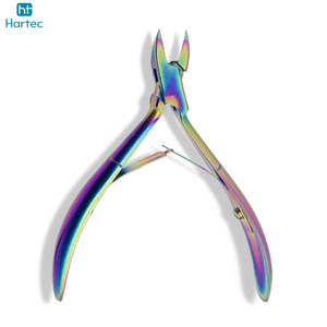 Kit de manucure professionnel 3 pièces Rainbow Finish, ensemble de pinces à cuticules, d'hémostat et de manche de scalpel en acier inoxydable irisé - Product Image 4