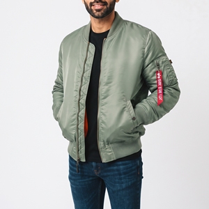 Chaqueta de Piloto MA1 para Hombre, Personalizada, Ligera, Resistente al Viento, Estilo Casual, Chaqueta Bomber con Cuello Redondo - Product Image 1