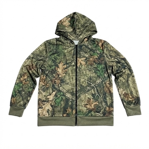 Wholesale Custom <b>Men's</b> <b>Camo</b> Half Zip <b>Hoodie</b> Premium Cotton Fleece Quick Dry Breathable Winter Hooded Sweatshirt OEM ODM - Product Image 5