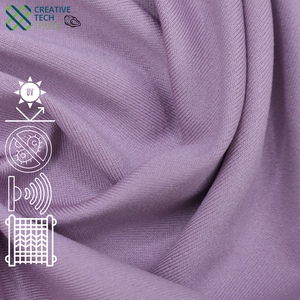 Tela Interlock de Doble Punto Orgánica Ligera, Mezcla de Lana Marina Reciclada y Sostenible, Elástica en 4 Direcciones, SWL-CK0152, para Camisetas - Product Image 3