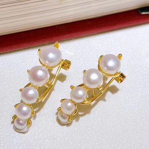 Boucles d'oreilles pendantes en argent S925 de style français, perle noire naturelle, couleur bonbon, design trésor, 12-13 mm avec boîte cadeau - Product Image 1