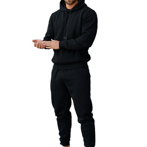 Chándal de Forro Polar de Algodón Grueso para Hombre, para Invierno |   Ropa Urbana Unisex Personalizada con Estampado y Bordado, Lavada con Piedras |   Casual y Ecológico - Product Image 1