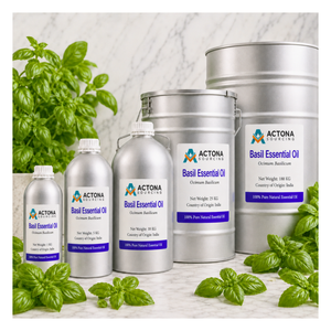 Huile essentielle de basilic (Ocimum Basilicum) 100% pure, qualité cosmétique, distillée à la vapeur, pour produits de soins personnels, vente en gros, meilleure qualité - Product Image 4