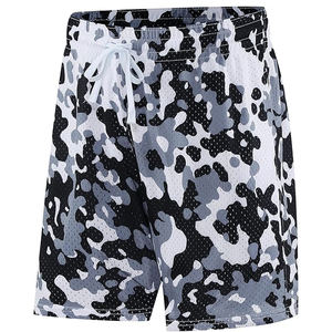 Pantalones Cortos Deportivos Casuales para Hombre, con Cordón, 100% Poliéster, Lona de 160g, Tejido Antiviento, Cintura Media, Bolsillos con Impresión Digital, Transpirables - Product Image 5