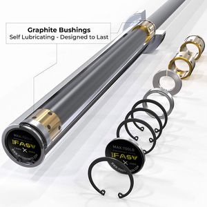 Piastre per bilanciere in ferro massiccio personalizzabili per rack, lunghezza 7,2 piedi, rivestite in silicone - Product Image 2