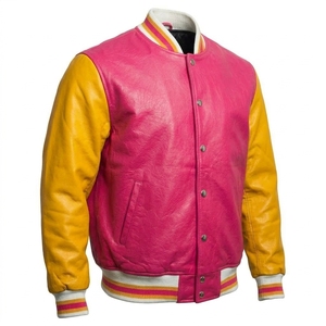 Chaqueta Bomber de Alta Calidad Personalizada para Hombre, Talla Grande, Impermeable, Deportiva, de Pana Ecológica, con Logotipo Personalizado Impreso por Transferencia de Calor - Product Image 2