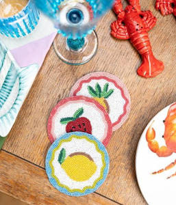 Nouveautés : Sous-verres perlés, nouveaux designs, sous-verres perlés faits à la main en Inde, tapis décoratifs pour boissons - Product Image 4