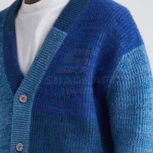 Cardigan pour homme en tricot doux à manches longues, décontracté, à porter au quotidien, pull d'hiver tendance pour homme - Product Image 4