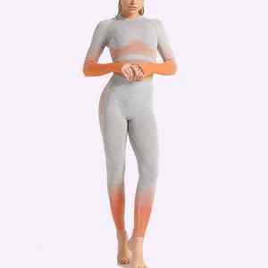 Vêtements de yoga respirants et confortables pour femmes, ensemble de fitness pour la salle de sport, leggings push-up, vêtements de sport, tenues de course à pied - Product Image 5
