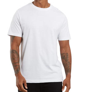Camiseta Blanca Lisa Personalizada para Hombre, Logotipo Personalizado, Algodón, Gimnasio, Fitness, Entrenamiento, Manga Corta, Informal, Básica, OEM, Ropa al por Mayor - Product Image 2