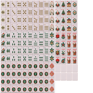 Juego Completo de Mahjong Americano para Fiesta de Navidad, Color Rosa, 160 Piezas, Acrílico, Diseño Exclusivo, Fácil de Leer, Fichas de Mahjong para Fiesta - Product Image 2