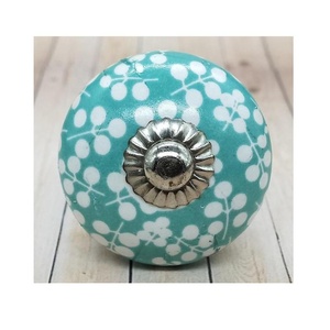 Boutons en céramique de haute qualité dans la conception de fleurs pour commode armoire cuisine porte meubles décor à la maison pour armoires - Product Image 5