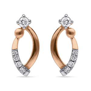 Pendientes de Diamantes Geométricos Redondos Togetherness Tribe, Diamantes Cultivados en Laboratorio en Oro de 18K, Joyería Fina para Mujer - Product Image 1