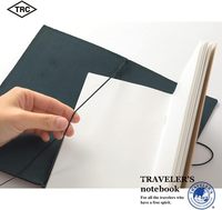 DESIGNPHIL Cuaderno de Viaje Hecho en Japón, Tamaño Regular, Tapa Dura de Cuero Genuino, Diario de Viaje Recargable, Impreso