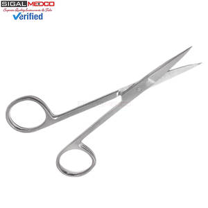 Tijeras de Precisión para Microdisecación Iris, Punta Fina, Rectas, de Acero Inoxidable, Instrumentos Quirúrgicos Manuales, Certificación CE - Product Image 5