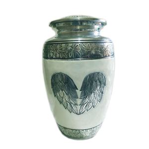 โกศเผาศพที่ทันสมัยสำหรับขี้เถ้าสำหรับผู้ใหญ่โกศขาวศพทำจากทองเหลืองสำหรับขี้เถ้าของมนุษย์ในราคาที่เหมาะสม - Product Image 1