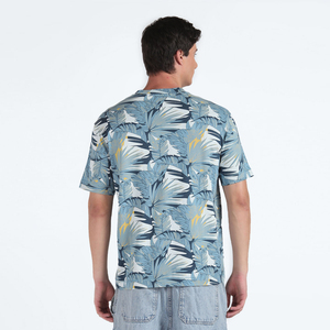 Camiseta de punto sublimada personalizada para hombre, estilo urbano, de fábrica OEM, marca privada, elegante, moderna, de tela suave, de secado rápido, informal. - Product Image 5
