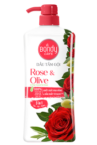 Bondy Care Rose & Olive Shampooing et Gel Douche 3-en-1 Liquide Rafraîchissant Hydratant - Product Image 2