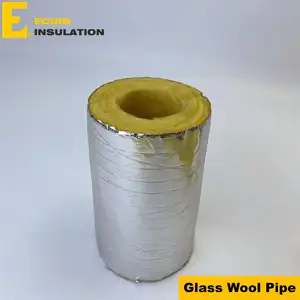 Reinforced Insulation Glass Wool Fiber Tube Fiberglass Pipe Insulation Prices Glass Wool Duct Insulation Fiberglass Pipe