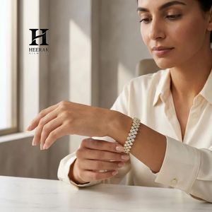 Double Row Diamond Tennis <b>Bracelet</b> – Luxury 18K Gold Plated Multi-Row CZ <b>Bracelet</b> for Women - Product Image 5