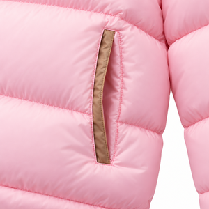Veste matelassée rose haute brillance de qualité supérieure avec col montant et logo frontal, chaude, coupe-vent, pour homme, idéale pour l'hiver et les occasions décontractées – Nouvelle collection à succès - Product Image 4