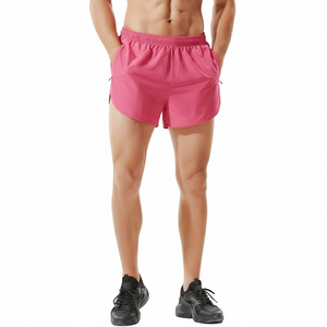 Pantalones Cortos Deportivos de Satén Sólido de 3 Pulgadas para Hombre, Personalizados al por Mayor, para Maratón, Gimnasio, Entrenamiento Atlético, con Bolsillos con Cordón - Product Image 3