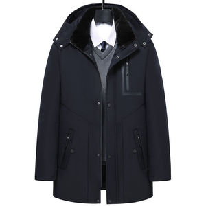 Chaqueta Bomber con Capucha para Hombre, Estilo Urbano, Gruesa, para Invierno, Chaqueta de Plumón, Estilo Casual de Negocios - Product Image 5