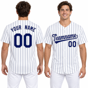 Maillot de baseball personnalisé pour homme, rouge, col en V, manches courtes, respirant, en polyester, avec impression du nom et du numéro de l'équipe, vêtements de sport - Product Image 3